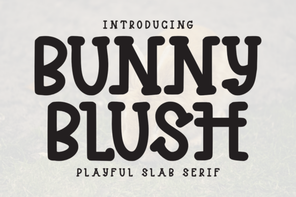 Bunny Blush Font for Playful Kids Crafts
