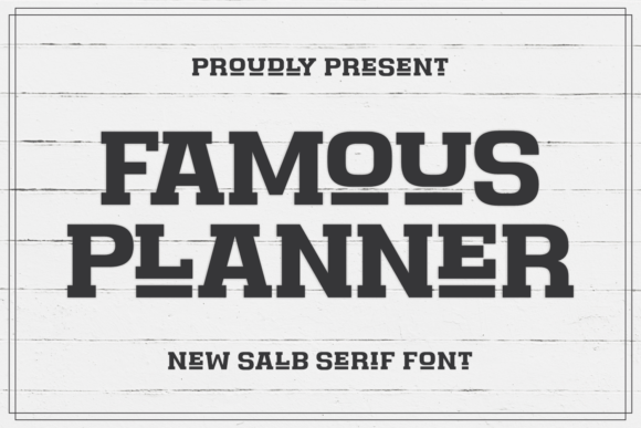 Famous Planner Font for Editorial Design