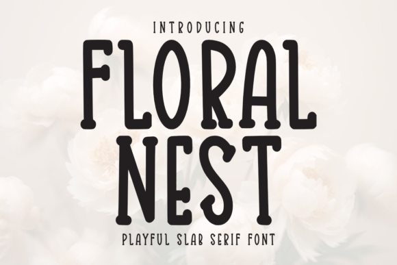 Floral Nest Font for Cheerful Editorial Design