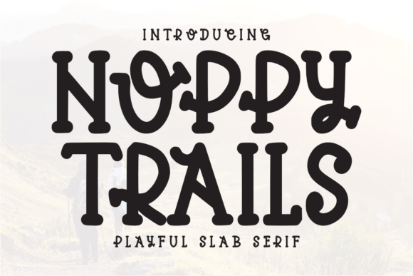 Hoppy Trails Font: Bold Slab Serif for Playful Web Design