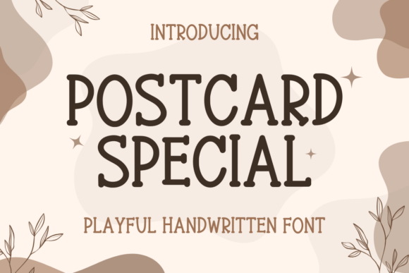 Postcard Special Font Review for Playful Brand Identity