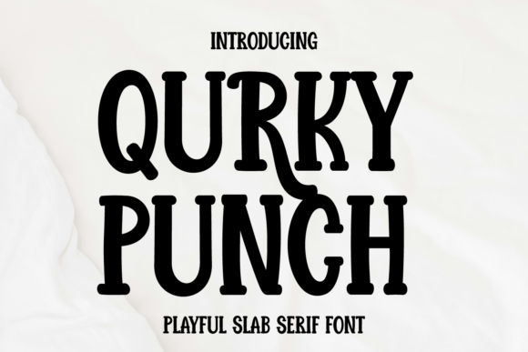 Quirky Punch Font: Bold Slab Serif for Small Business Branding