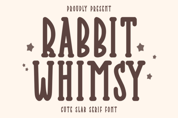 Rabbit Whimsy Font: Cute Slab Serif for Campaigns
