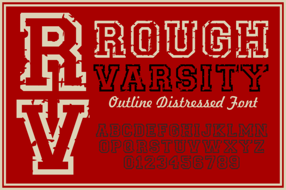 Rough Varsity Font for Bold Editorial Design