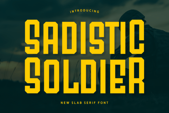Sadistic Soldier Font for Bold Editorial Design