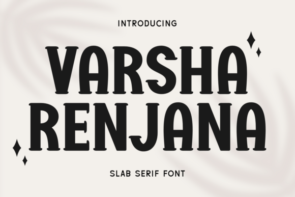 Varsha Renjana Font Review: Bold Slab Serif for Branding
