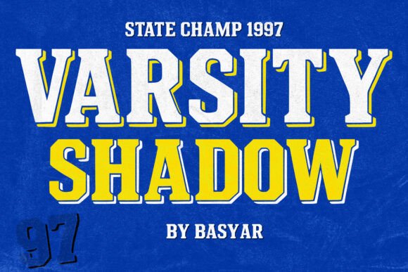 Varsity Shadow Font Review for Bold Campaign Graphics