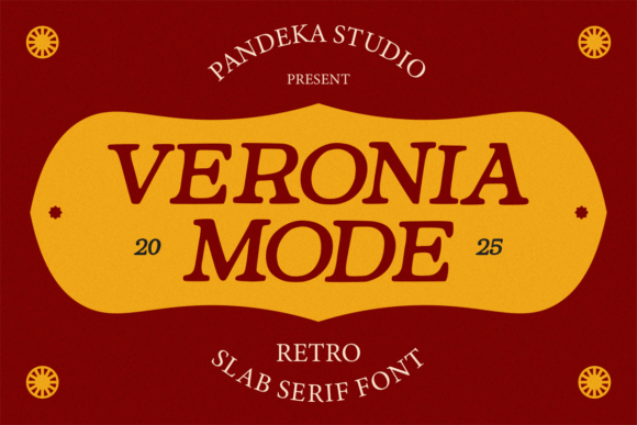 Veronia Mode Font Review: Bold Retro Slab Serif for Branding