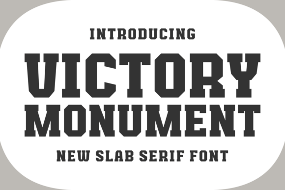 Victory Monument Font for Editorial Design