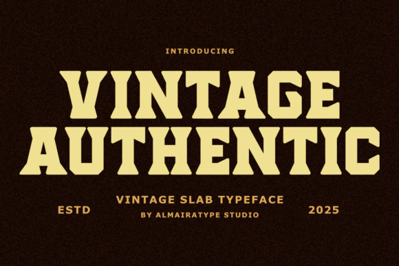 Vintage Authentic Font for Small Business Branding