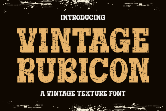 Vintage Rubicon Font: Bold Slab Serif for Campaigns