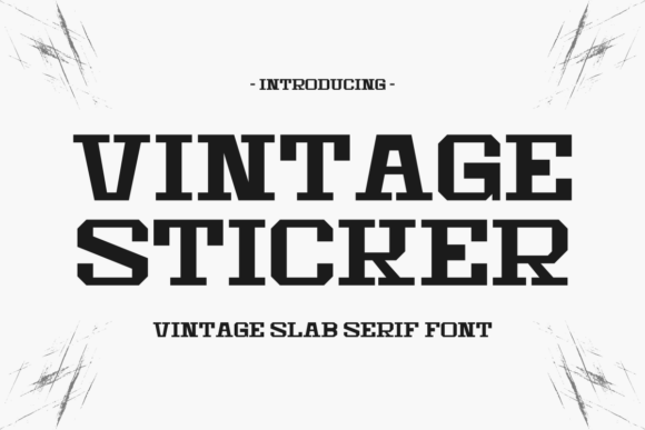 Vintage Sticker Font Review for Modern Branding