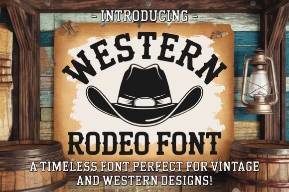 Western Rodeo Font for Rugged Web Design